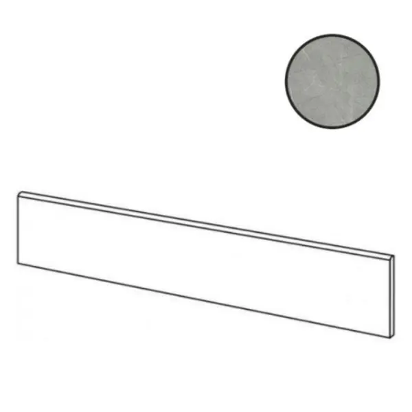 Cerim Ceramiche Timeless 747243 Amani Grey Nat Battiscopa 4,6x60
