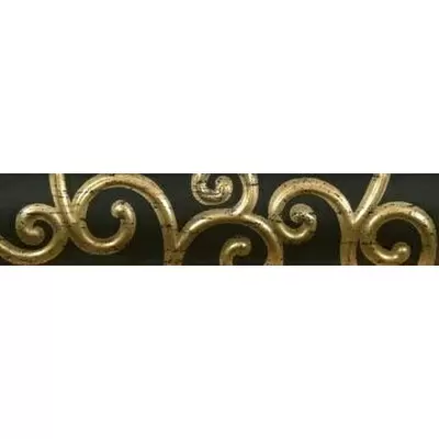 Colorker Travertine 209941 Cenefa Noir Oro 6.5x29.5