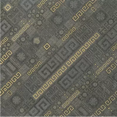 Versace Greek Stripes Antracite/Oro 261333 40x40