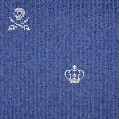 Bisazza The Crystal Collection 06001455VL Skulls And Crowns Blue 0.97x0.97