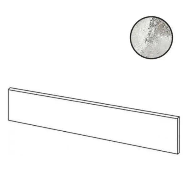 Cerim Ceramiche Rock salt of cerim 766788 Danish Smoke Luc Battiscopa 4,6x60