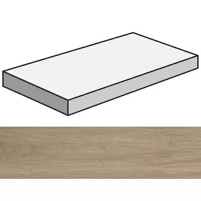 Casalgrande Padana Tavolato Angolare Marrone Chiaro 120x33