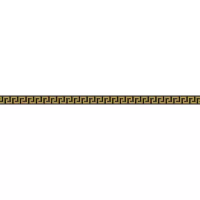 Versace Meteorite 47280 Listello Greca Lappato Nero/Oro 2,7x60
