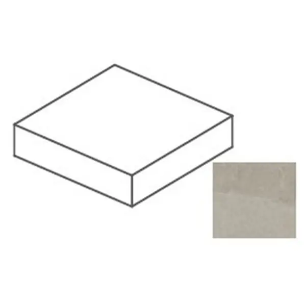 Impronta italgraniti Shale SL06L682BA Taupe Elemento L Angolare 20mm 60x60x14