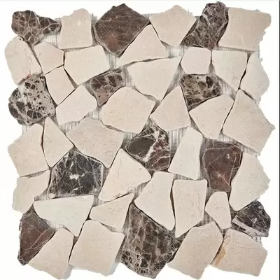 Pixel mosaic Каменная PIX262 Сream Marfil Dark 6mm 30,5x30,5