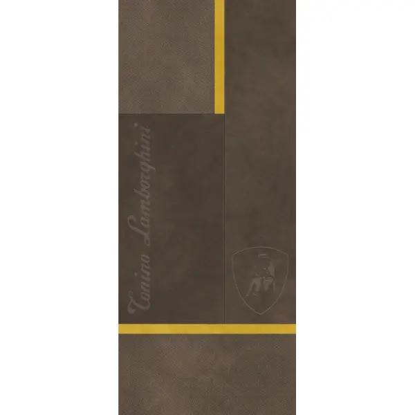 Tonino Lamborghini Korium 167583 Brown Yellow Square Logo 120x280 - керамическая плитка и керамогранит