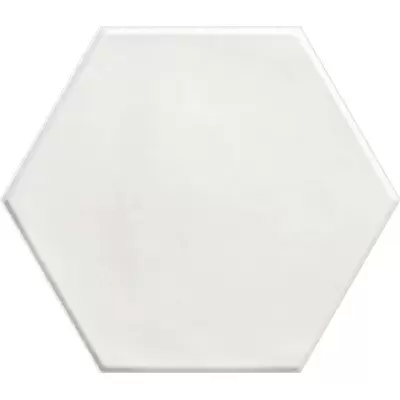 Ribesalbes Geometry Hex White Matt 15x17.3