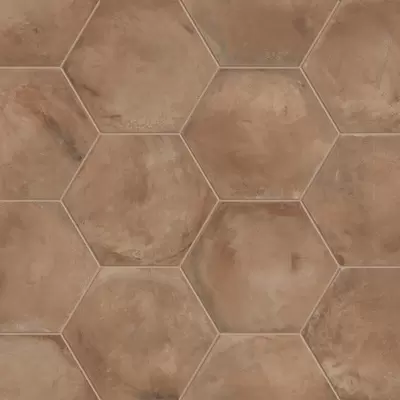 Marca Corona Terra Rosso Esagono 0091 25x21.6