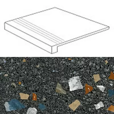 Arcana Ceramica Stracciatella 8EB9 R Grafito 33x80