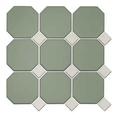 TopCer Field Material 4428OCT16 White Green 30x30