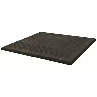 Grupa Paradyz Scandiano Brown Corner Stair Tread 30x30