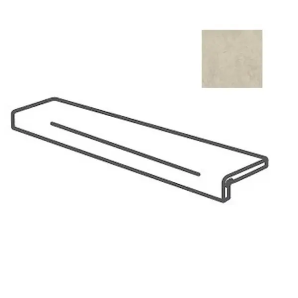 Impronta italgraniti Calcis CL0395I Elemento L Incollato Visone 16,5x60 - керамическая плитка и керамогранит