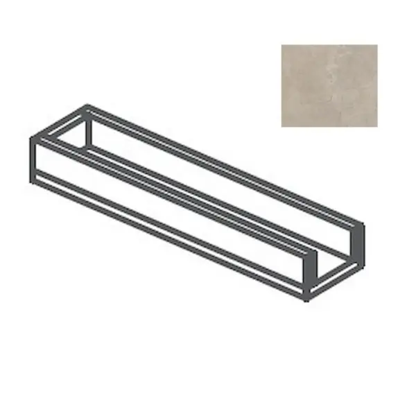Impronta italgraniti Calcis CL04BR8 Canalina a Bordo Chiuso Corda 15x80 - керамическая плитка и керамогранит