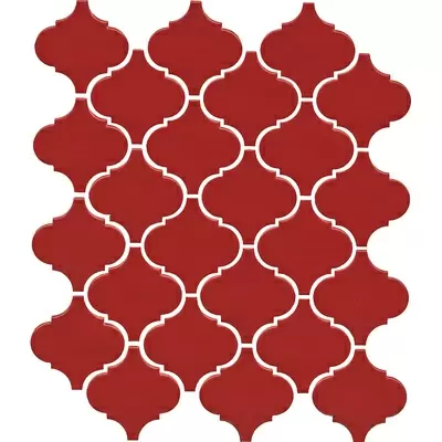 Kerama Marazzi Арабески Тоскана 65013 Красный Глянцевый 26x30