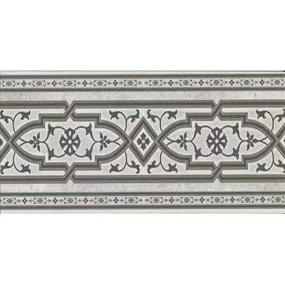 SDS Koblenz Stellstufe mit Dekor Hellgrau 15.5x31