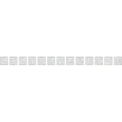 Kerama Marazzi Борсари POF001 Карандаш Бисер белый серебро 20x1.4