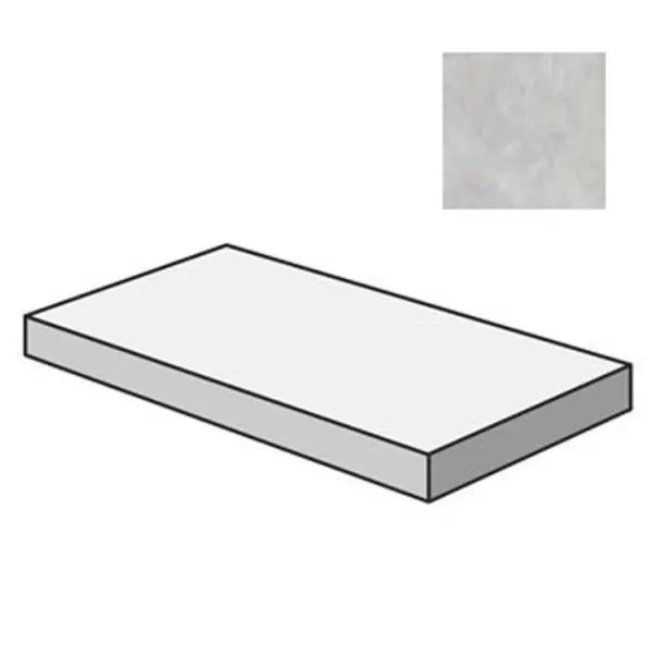 Flaviker PI.SA Double 0014917 Angolare Top SX Nat Plain Grey 32x120