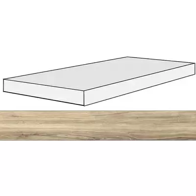 Rex Ceramiche Planches 756108 Miel Angolo Gradino SX 40x120