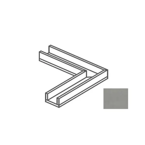 Impronta italgraniti I Cementi FL06CA6 Canalina Angolare Grey 14x60x8