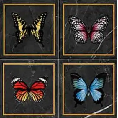 Villeroy&Boch Victorian by Mary Katrantzou K1222MK9E0 Black-Gold Butterfly Gls 7R 20x20