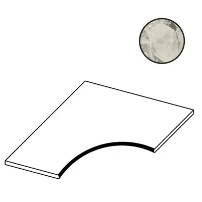 Atlas Concorde Russia Forte Dei Marmi 620090001012 Ceppo Apuano Pearl Bordo Curvilineo Round 60x60