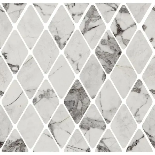 Impronta italgraniti Charm Experience CH04MRBL Rombi Invisible Grey Lap 31x33,5