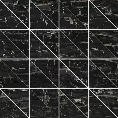 Settecento Reverse 15643 Miroir Lapp Triangolo Su Foglio Mosaico 30x30