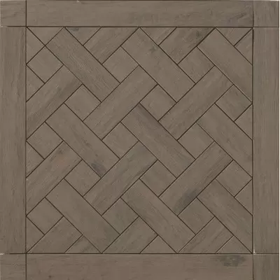 Casalgrande Padana Tavolato Cassettone A Marrone Scuro 60x60