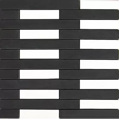 Apavisa Spectrum 8431940111808 Black Satinado Mosaic Link 29.75x29.75