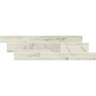 Casa Dolce Casa Stones and More 2.0 756710 Calacatta Glossy Listello Sfalsato 3D 15x60 60x15
