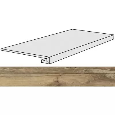 Rex Ceramiche Planches 756100 Noisette Gradino 40x120
