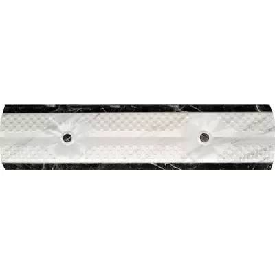 Stn Ceramica Fedra Cenefa Blanco 25x6
