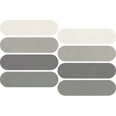 Impronta italgraniti Nuances NU00MOVF3 Mosaico Ovale Mix Freddo 3 Strideup 19.5x37