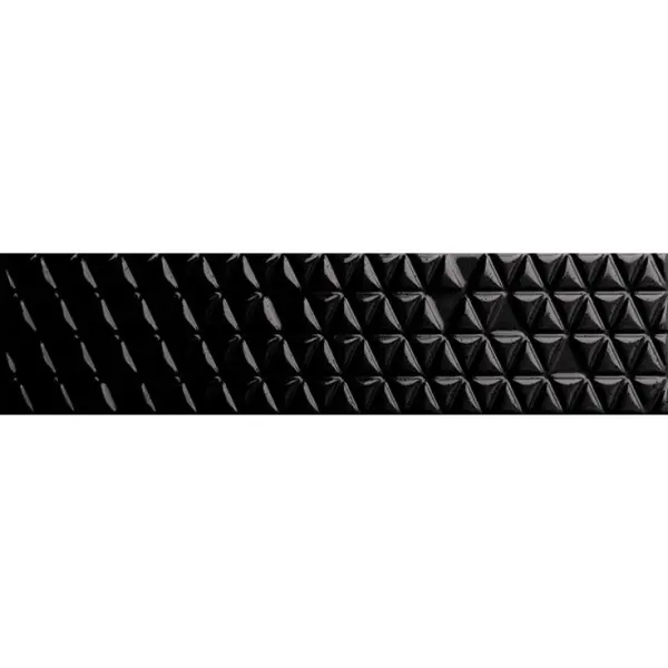 Quintessenza Ceramiche Memento Trame Nero Lucido 5x20