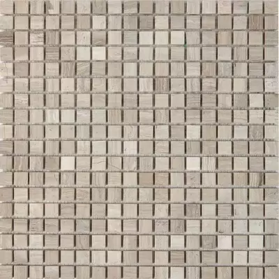 Pixel mosaic Каменная PIX255 White Wooden 1.5 Mat 30,5x30,5