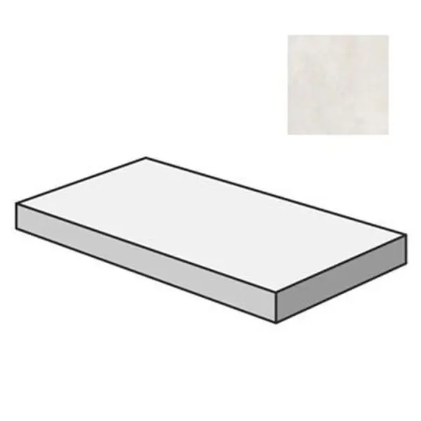 Flaviker PI.SA Double 0014916 Angolare Top SX Nat Plain White 32x120