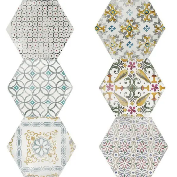 La Fabbrica Ceramiche Small 180256 Esagono Amalfi 10,7x12,4