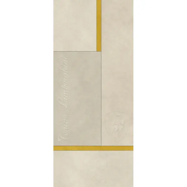Tonino Lamborghini Korium 167593 Beige Yellow Square Logo 120x280 - керамическая плитка и керамогранит