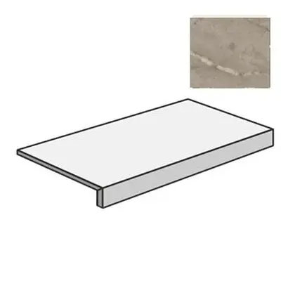 Atlas Concorde Russia Forte Dei Marmi 620070002418 Mystic Grey Scalino Frontale Rett 33x80