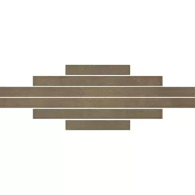 Apavisa Pelle 8431940340123 Brown Natural Mosaic Listas 9.8x44.63