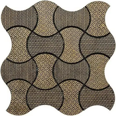 Skalini Torino TRN-4 Черно Золотая 28,5x28,5