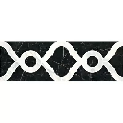 Kerama Marazzi Фрагонар ID92 Наборный Чёрный 30x9.9