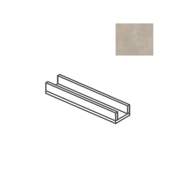 Impronta italgraniti Calcis CL04CA8 Canalina Corda 16x80 - керамическая плитка и керамогранит