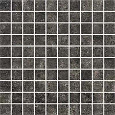 Cerim Ceramiche Artifact 760923 Worked Charcoal Mos 30x30