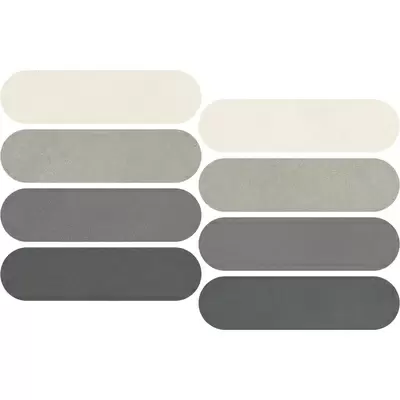 Impronta italgraniti Nuances NU00MOVF1 Mosaico Ovale Mix Freddo 1 Strideup 19.5x37