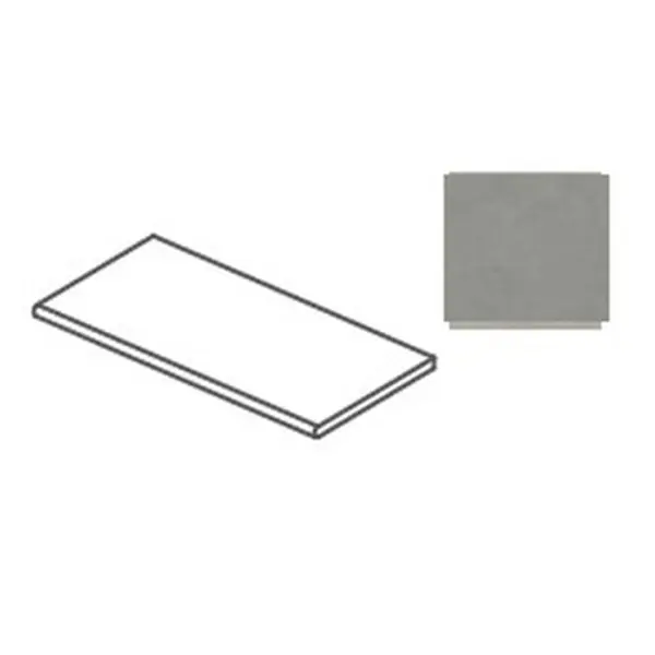 Impronta italgraniti I Cementi FL06SG6 Grey Gocciolatoio Costa Lucida 20mm 30x60