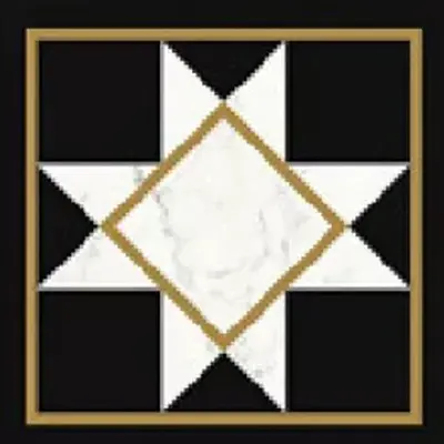 Villeroy&Boch Victorian by Mary Katrantzou K1222MK9K0 Black-White Gls 7R 20x20
