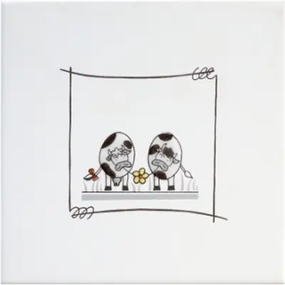 Senio La Fantasia Singolo Mucche 20x20