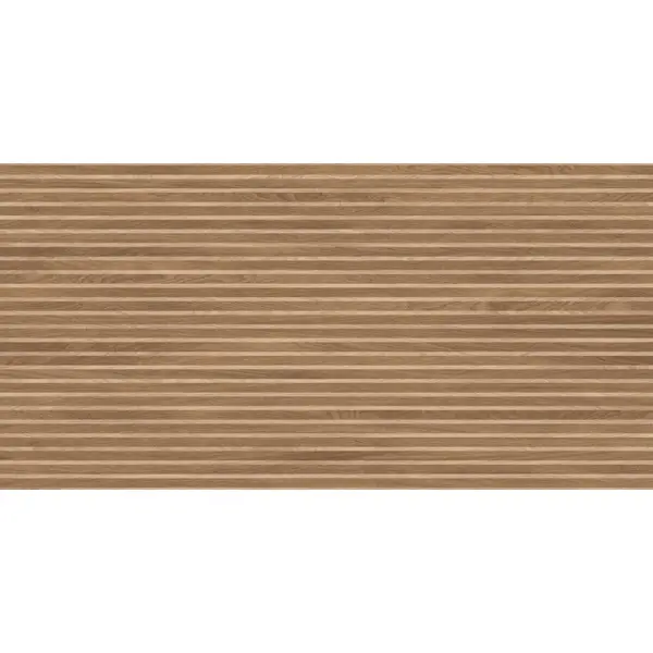 Laparet Wood Canarium Almond Stripes Тёмно-бежевый матовый карвинг 60x120 - керамическая плитка и керамогранит