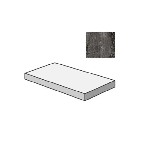 Sant Agostino Via Appia CSAGSVCD12 Gradone Angolare Sx Vein Cut Dark 33x120